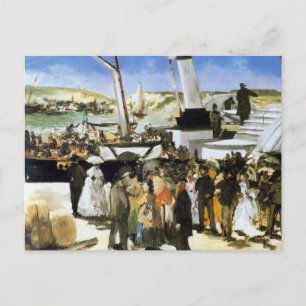 Carte Postale Le Départ de la vapeur de Folkestone - Manet