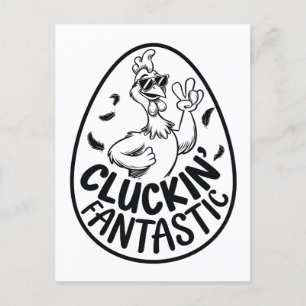 Carte Postale Le Design Humoristique Fantastique Du Poulet De Cl