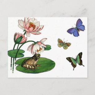 Carte Postale Le destin s'épanouit en pensant à vous le papillon