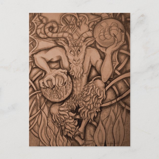 Carte Postale Le diable (Devant)