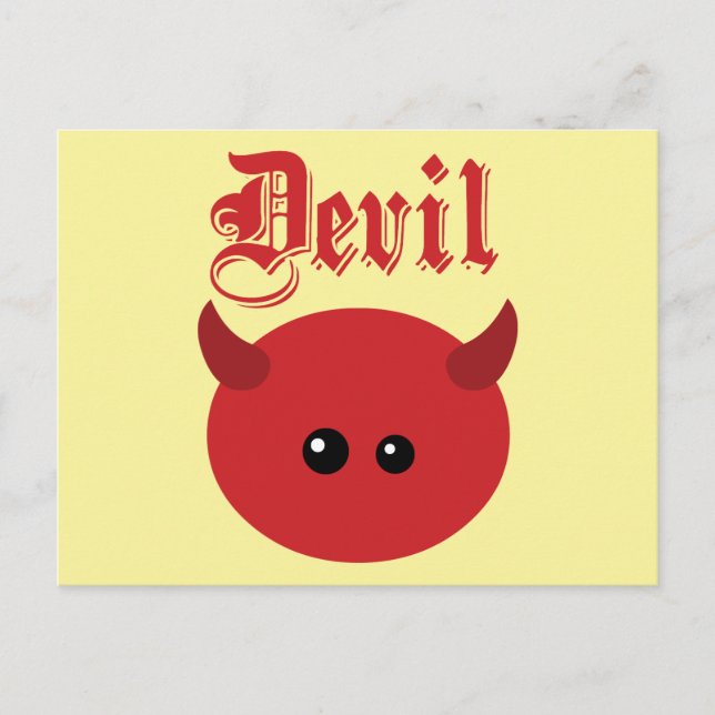 Carte Postale Le diable mignon (Devant)