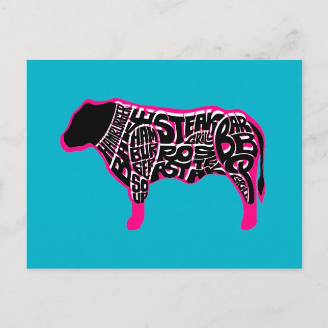 Carte Postale Le diagramme du mangeur de boeuf (Devant)