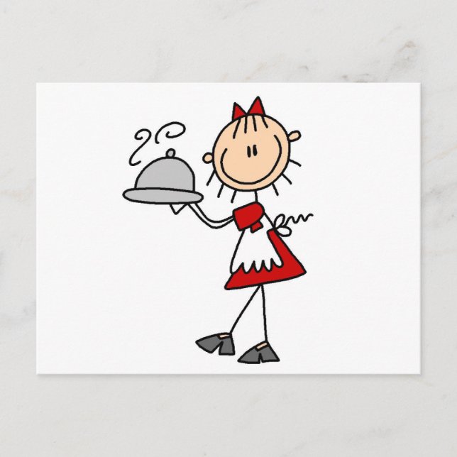 Carte Postale Le dîner est servi T-shirts et cadeaux (Devant)