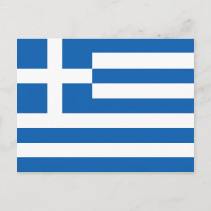 Carte Postale Le Drapeau de Grèce
