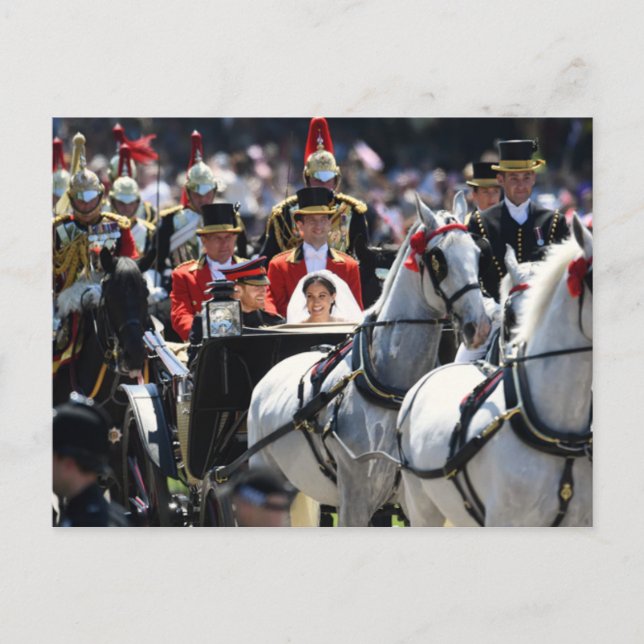 Carte Postale Le Duc et la Duchesse de Sussex (Devant)