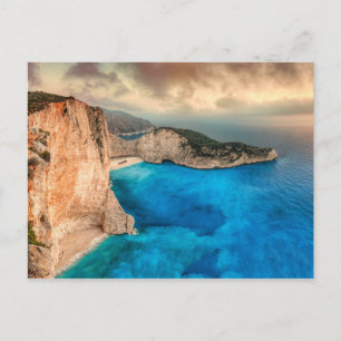 Carte Postale Le fameux Navagio (naufrage) sur l'île de Zakyntho