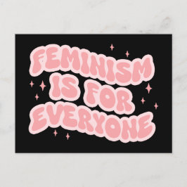 Carte Postale Le féminisme est pour tous féministe