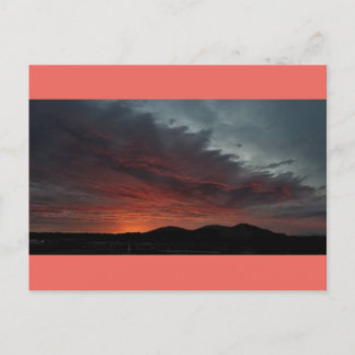 Carte Postale Le feu dans le ciel