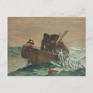 Carte Postale Le filet de hareng, 1885 (huile sur toile)