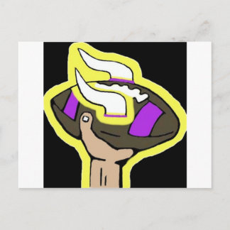 Carte Postale le football de Vikings