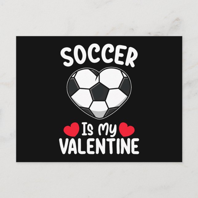 Carte Postale Le Football Est Mon Sport De Saint Valentin (Devant)