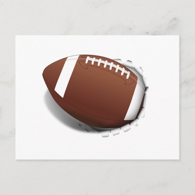 Carte Postale Le football se déchire (Devant)