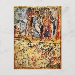 Carte Postale Le franchissement de l'icône byzantine de la mer R