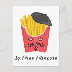 Carte Postale Le French Fries from France