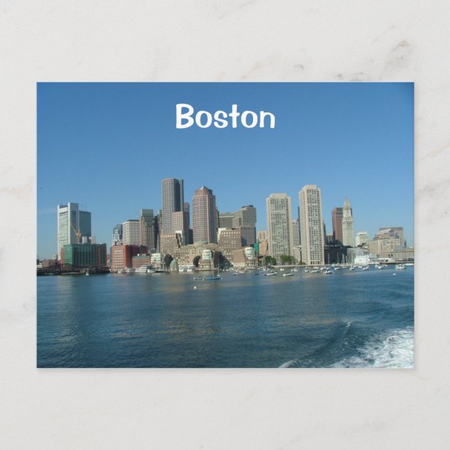 Carte Postale Le front de mer de Boston (Devant)