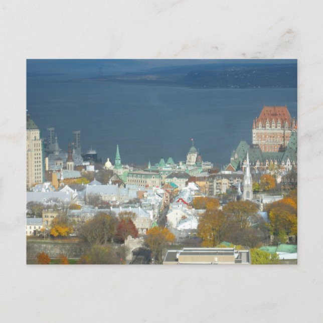 Carte Postale Le front de mer de Québec (Devant)