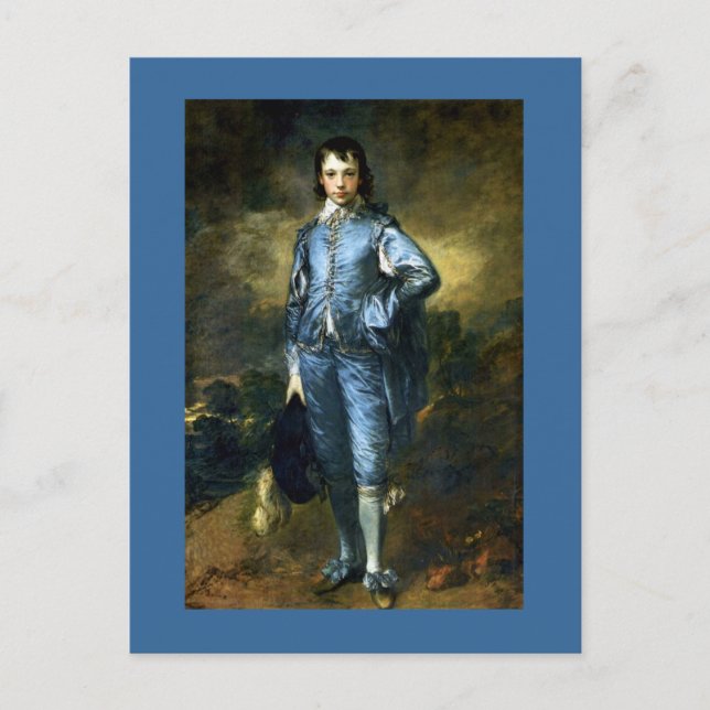 Carte Postale Le garçon bleu par Thomas Gainsborough (Devant)