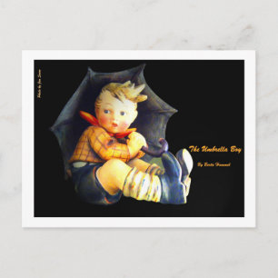 Carte Postale Le Garçon Parapluie