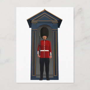 Carte Postale Le gardien de la reine dans la cabane