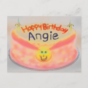 Carte Postale Le gâteau d'anniversaire d'Angie 2014 d'Angie