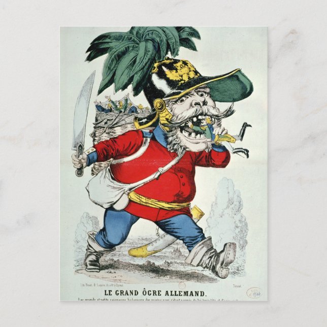 Carte Postale Le géant allemand Ogre (Devant)