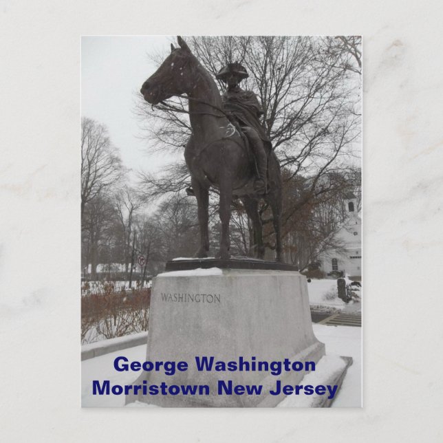 Carte Postale Le général George Washington à Morristown (Devant)
