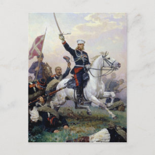 Carte Postale Le général M.D. Skobselev dans le russo-turc