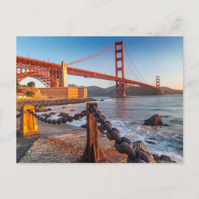 Carte Postale Le Golden Gate Bridge De Fort Point (Devant)