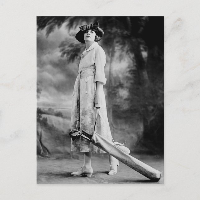 Carte Postale Le golf dans le style, années 1920 (Devant)