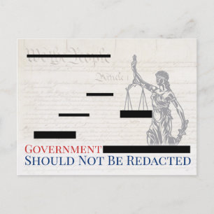 Carte Postale Le gouvernement ne devrait pas être renversé Justi