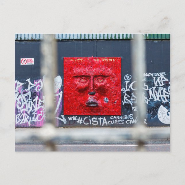 Carte Postale Le graffiti de Belfast Irlande (Devant)