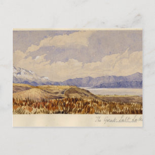 Carte Postale Le Grand Lac Salt, Utah