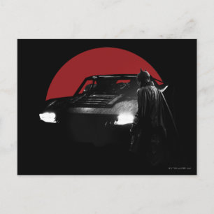Carte Postale Le graphique Batman & Batmobile