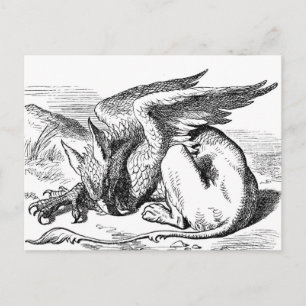 Carte Postale Le Griffin d'Alice au pays des merveilles