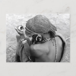 Carte Postale Le guerrier maasaï du Kenya Moran