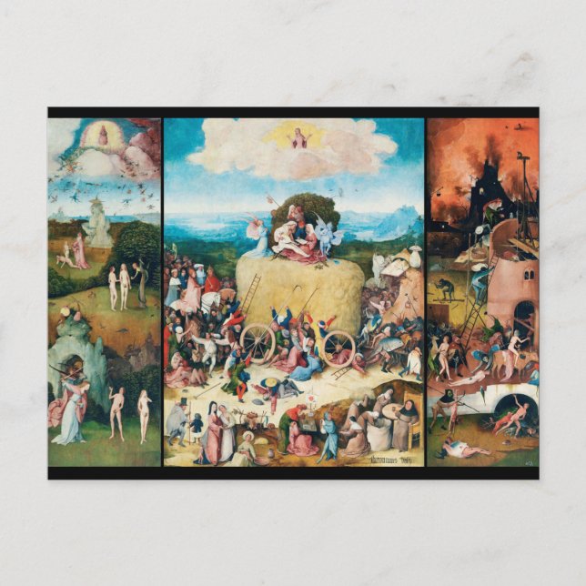 Carte Postale Le Hay Wagon, Bosch (Devant)