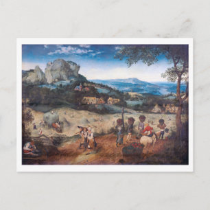 Carte Postale Le Haymaking, Pieter Bruegel