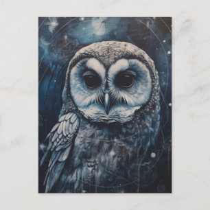 Carte Postale Le hibou blues