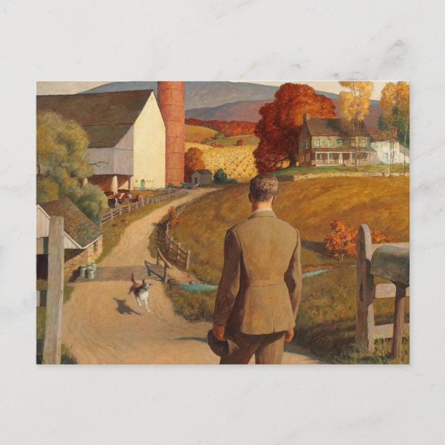 Carte Postale Le Homecoming, 1945 par Newell Convers Wyeth (Devant)