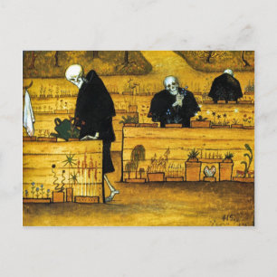 Carte Postale Le jardin de la mort par Hugo Simberg 1896