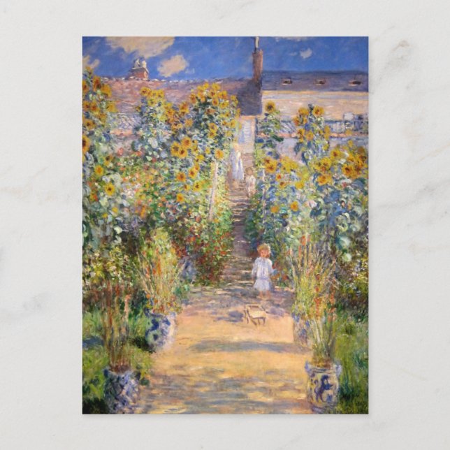 Carte Postale Le jardin de l'artiste par Claude Monet (Devant)