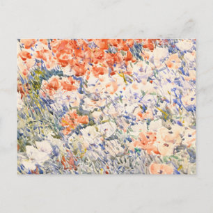 Carte Postale Le jardin de l'île par Childe Hassam.