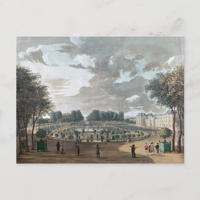 Carte Postale Le jardin du Luxembourg (Devant)