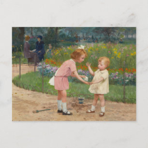 Carte Postale Le jardin du Luxembourg   Victor Gabriel Gilbert