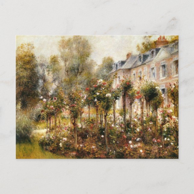 Carte Postale Le jardin Rose de Wargemont (Devant)