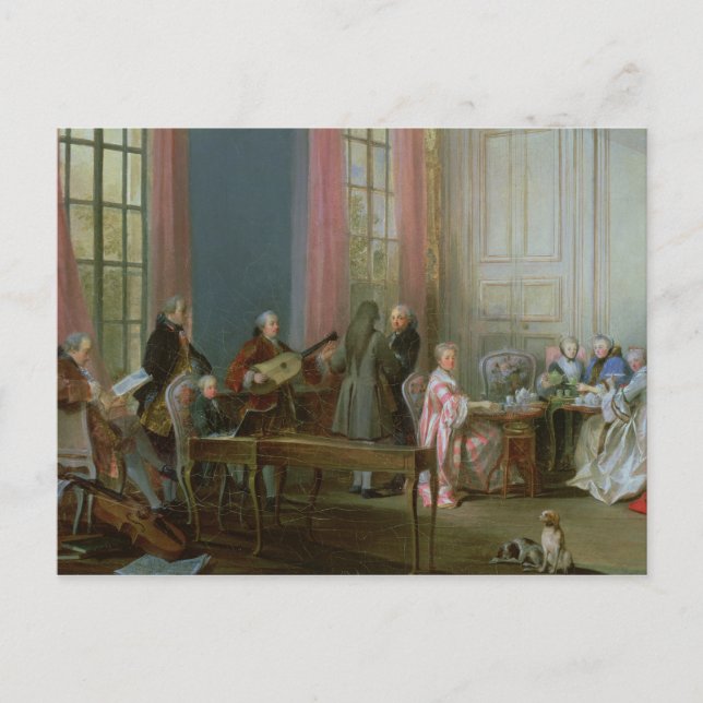 Carte Postale Le Jeune Mozart au clavichord (Devant)