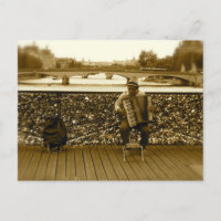 Le joueur d'accordéon - Pont des Arts, Paris