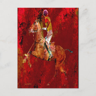 Carte Postale Le joueur de polo