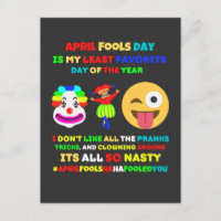 Le jour des fous d'avril est mon jour préféré