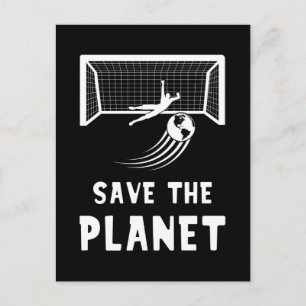 Carte Postale Le Jour des terres De Football Sauvons La Planète